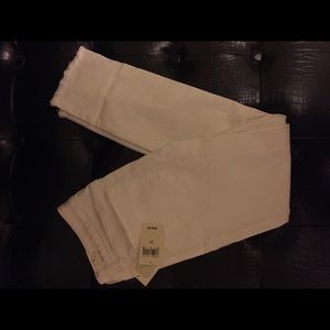 Lucky Brand White Crop Jeans